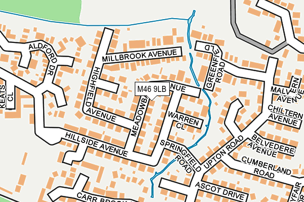 M46 9LB map - OS OpenMap – Local (Ordnance Survey)