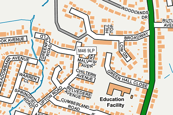 M46 9LP map - OS OpenMap – Local (Ordnance Survey)