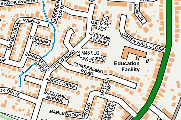 M46 9LQ map - OS OpenMap – Local (Ordnance Survey)