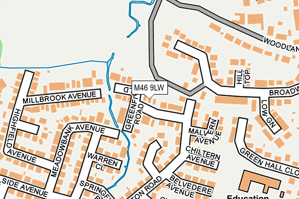 M46 9LW map - OS OpenMap – Local (Ordnance Survey)