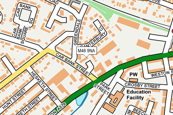 M46 9NA map - OS OpenMap – Local (Ordnance Survey)
