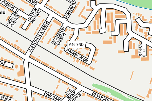 M46 9ND map - OS OpenMap – Local (Ordnance Survey)