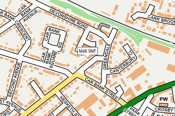 M46 9NF map - OS OpenMap – Local (Ordnance Survey)