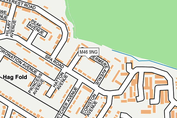 M46 9NG map - OS OpenMap – Local (Ordnance Survey)