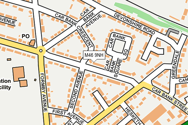 M46 9NH map - OS OpenMap – Local (Ordnance Survey)