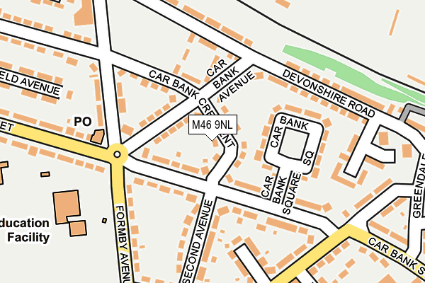 M46 9NL map - OS OpenMap – Local (Ordnance Survey)