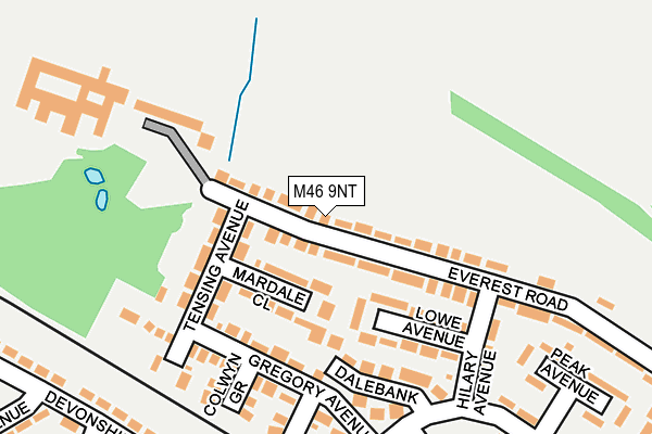 M46 9NT map - OS OpenMap – Local (Ordnance Survey)