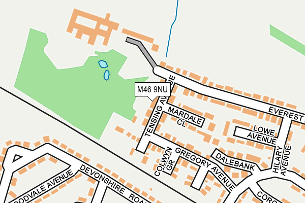 M46 9NU map - OS OpenMap – Local (Ordnance Survey)