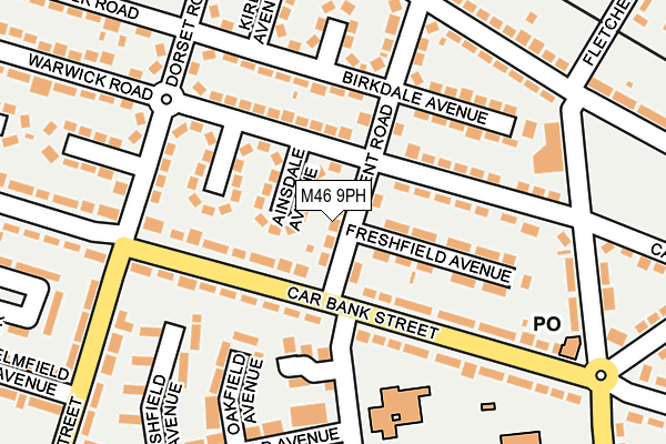 M46 9PH map - OS OpenMap – Local (Ordnance Survey)