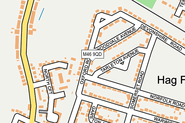 M46 9QD map - OS OpenMap – Local (Ordnance Survey)