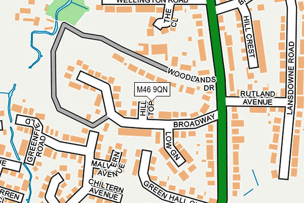 M46 9QN map - OS OpenMap – Local (Ordnance Survey)