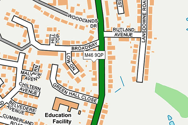 M46 9QP map - OS OpenMap – Local (Ordnance Survey)