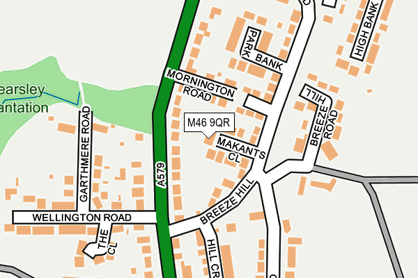 M46 9QR map - OS OpenMap – Local (Ordnance Survey)