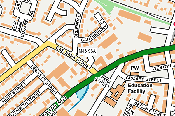 M46 9SA map - OS OpenMap – Local (Ordnance Survey)