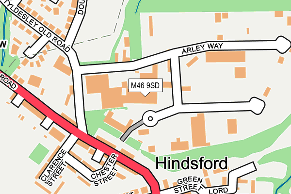 M46 9SD map - OS OpenMap – Local (Ordnance Survey)