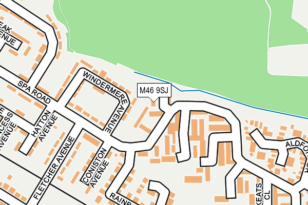 M46 9SJ map - OS OpenMap – Local (Ordnance Survey)