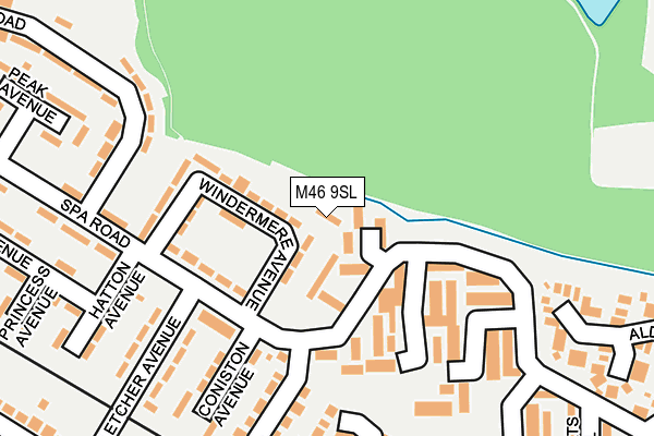 M46 9SL map - OS OpenMap – Local (Ordnance Survey)