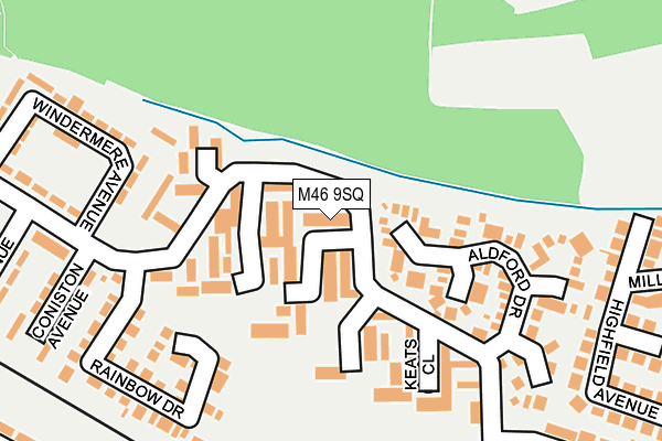 M46 9SQ map - OS OpenMap – Local (Ordnance Survey)