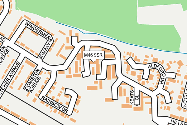 M46 9SR map - OS OpenMap – Local (Ordnance Survey)