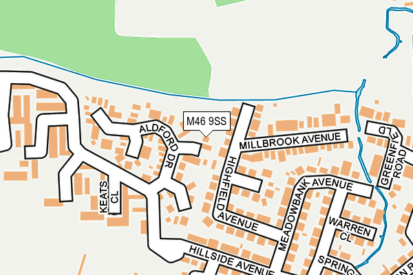 M46 9SS map - OS OpenMap – Local (Ordnance Survey)