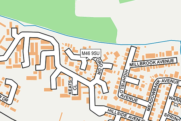 M46 9SU map - OS OpenMap – Local (Ordnance Survey)