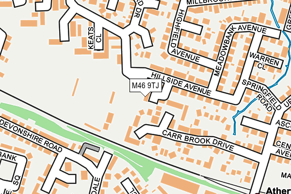 M46 9TJ map - OS OpenMap – Local (Ordnance Survey)