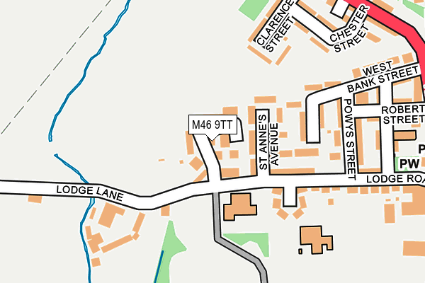 M46 9TT map - OS OpenMap – Local (Ordnance Survey)