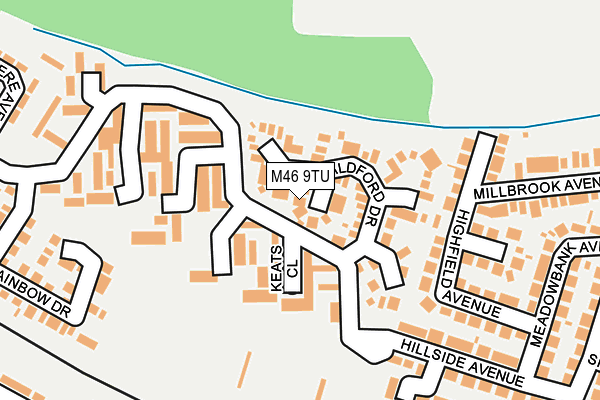 M46 9TU map - OS OpenMap – Local (Ordnance Survey)