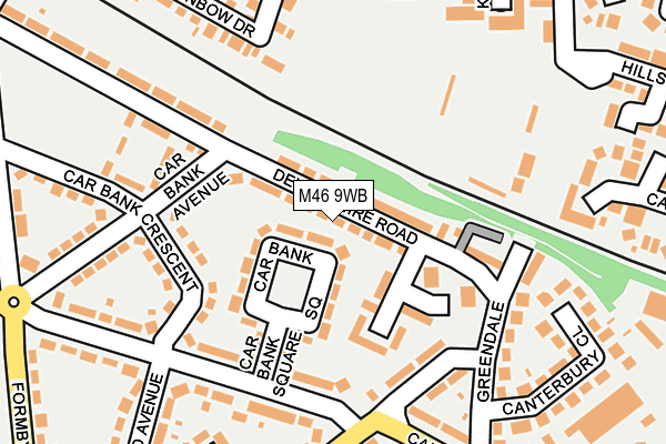 M46 9WB map - OS OpenMap – Local (Ordnance Survey)