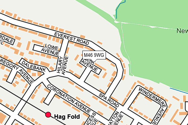 M46 9WG map - OS OpenMap – Local (Ordnance Survey)