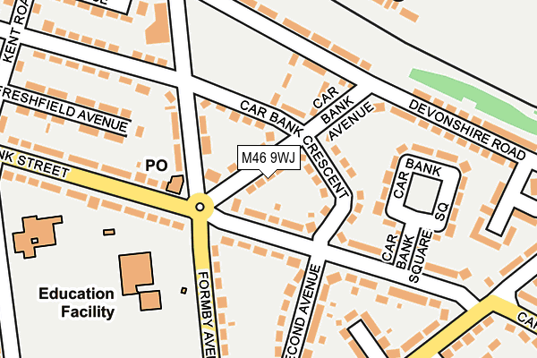 M46 9WJ map - OS OpenMap – Local (Ordnance Survey)