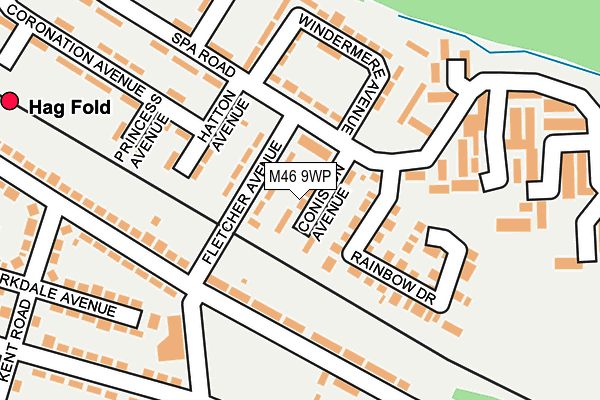 M46 9WP map - OS OpenMap – Local (Ordnance Survey)