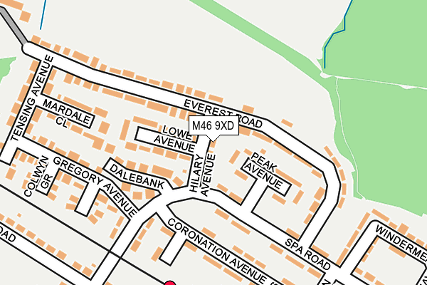 M46 9XD map - OS OpenMap – Local (Ordnance Survey)