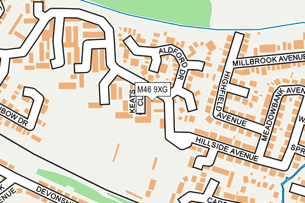 M46 9XG map - OS OpenMap – Local (Ordnance Survey)