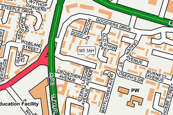 M5 3AH map - OS OpenMap – Local (Ordnance Survey)