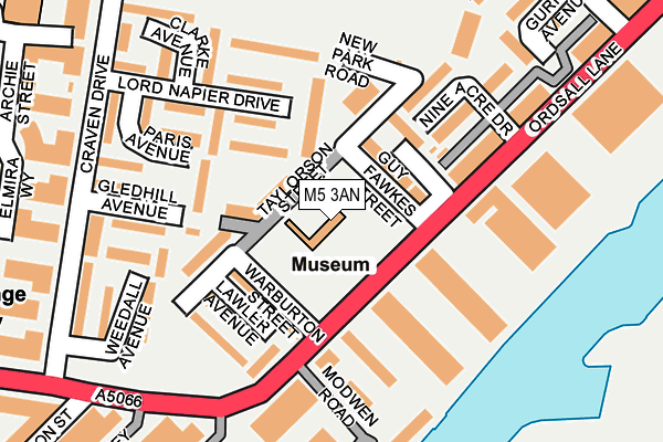 M5 3AN map - OS OpenMap – Local (Ordnance Survey)