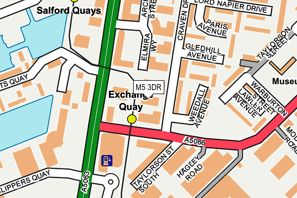 M5 3DR map - OS OpenMap – Local (Ordnance Survey)