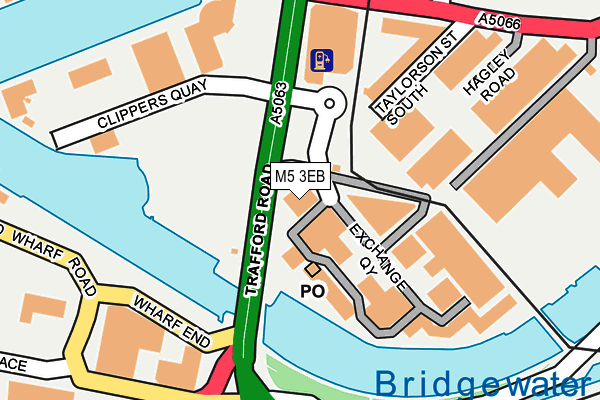 M5 3EB map - OS OpenMap – Local (Ordnance Survey)