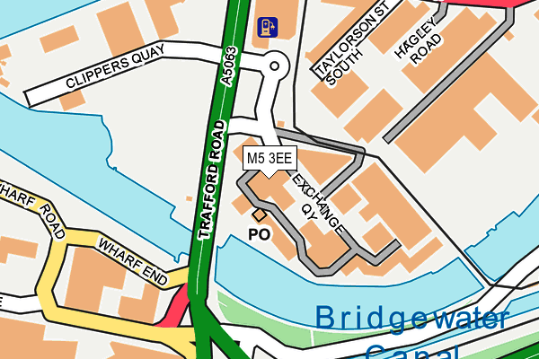 M5 3EE map - OS OpenMap – Local (Ordnance Survey)