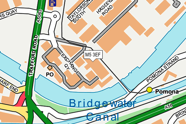 M5 3EF map - OS OpenMap – Local (Ordnance Survey)