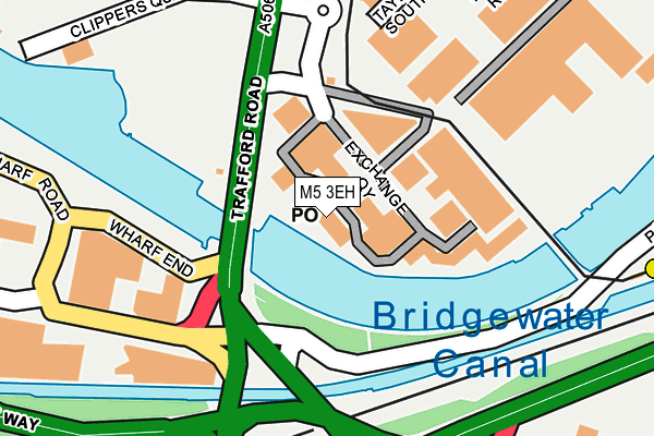 M5 3EH map - OS OpenMap – Local (Ordnance Survey)