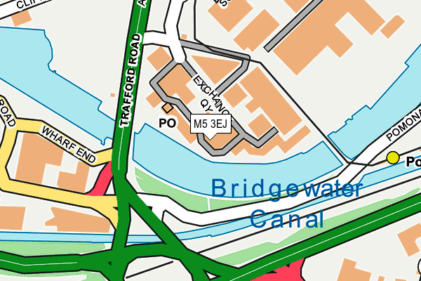 M5 3EJ map - OS OpenMap – Local (Ordnance Survey)