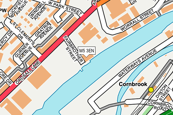 M5 3EN map - OS OpenMap – Local (Ordnance Survey)