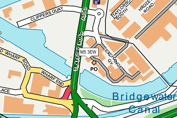 M5 3EW map - OS OpenMap – Local (Ordnance Survey)