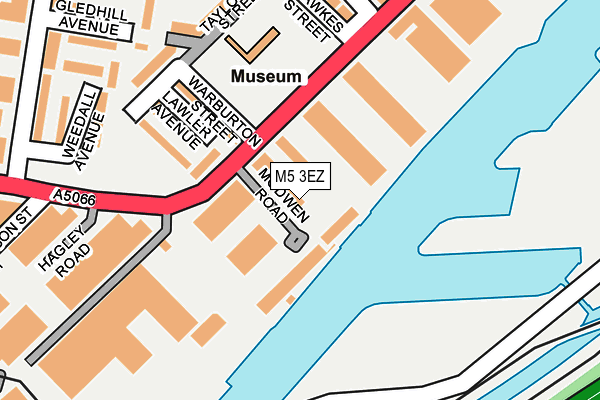 M5 3EZ map - OS OpenMap – Local (Ordnance Survey)