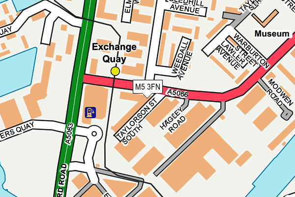 M5 3FN map - OS OpenMap – Local (Ordnance Survey)