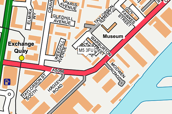 M5 3FU map - OS OpenMap – Local (Ordnance Survey)