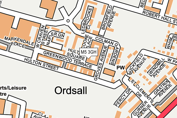 M5 3GH map - OS OpenMap – Local (Ordnance Survey)