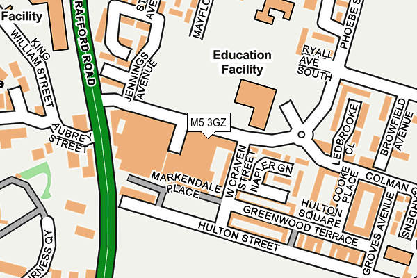 M5 3GZ map - OS OpenMap – Local (Ordnance Survey)