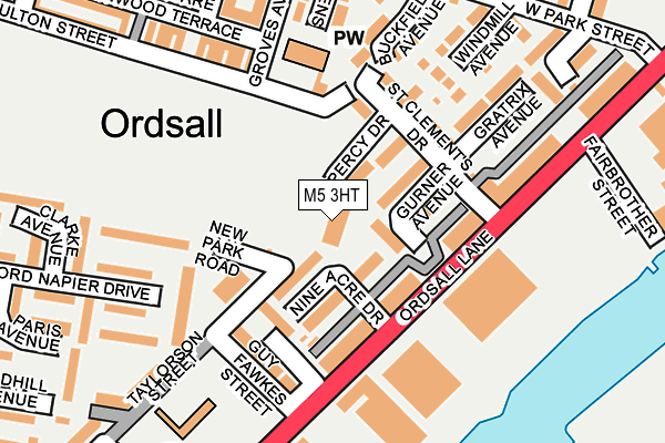 M5 3HT map - OS OpenMap – Local (Ordnance Survey)